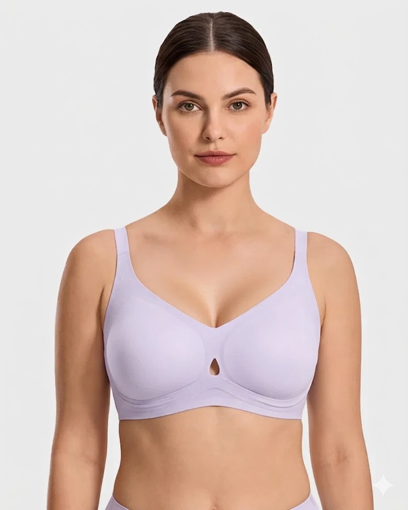Teardrop Cutout Support Bra