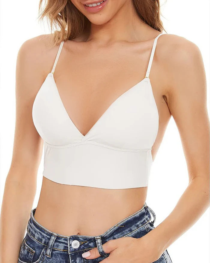 Women's Wireless Backless Bra, U-shaped, Low Back