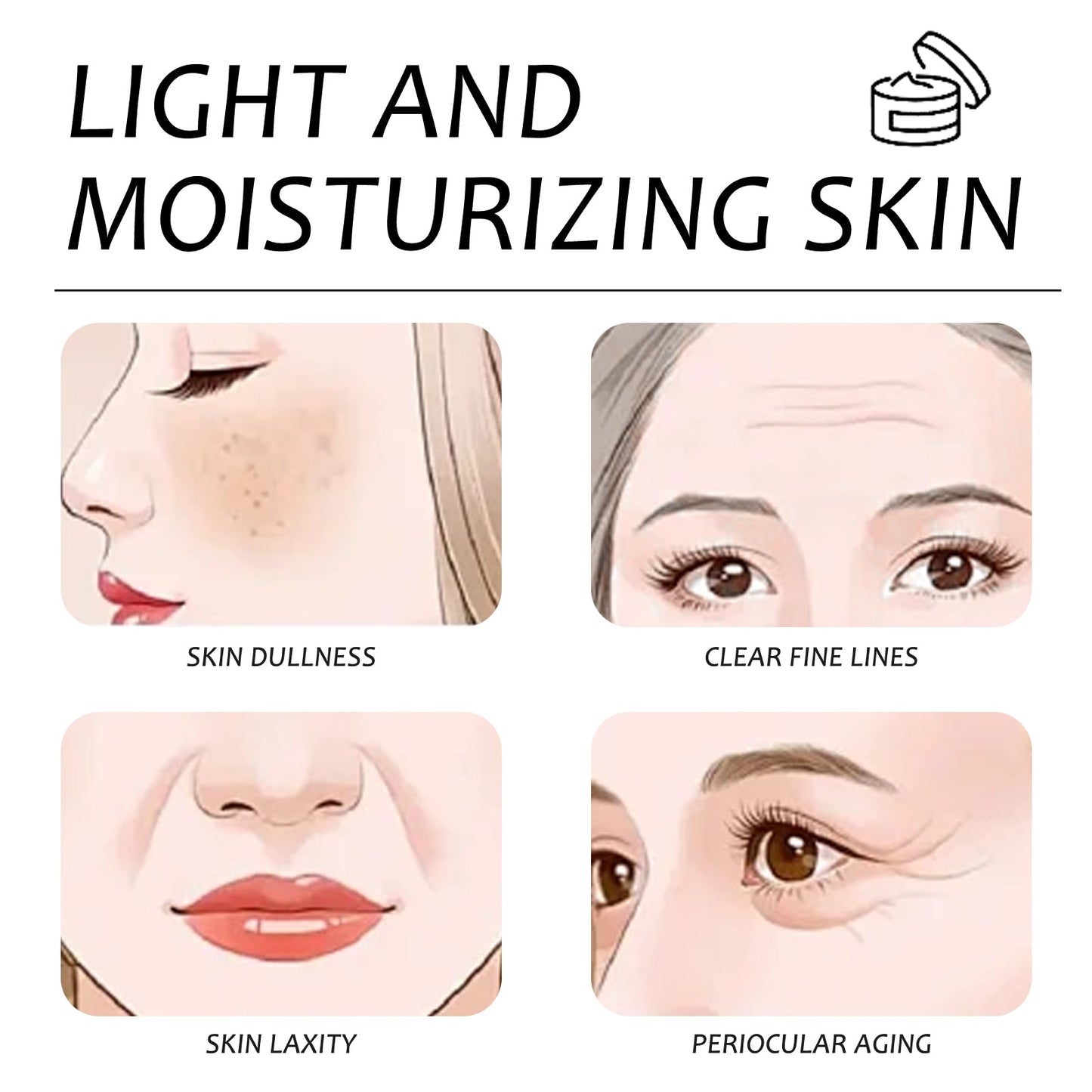 Wiyun Anti-Wrinkle Moisturizing Skin Care Cream Hydrates And Moisturizes For A Long Time, Delicate, Firming Whitening And Non-Tensing Moisturizing Cream