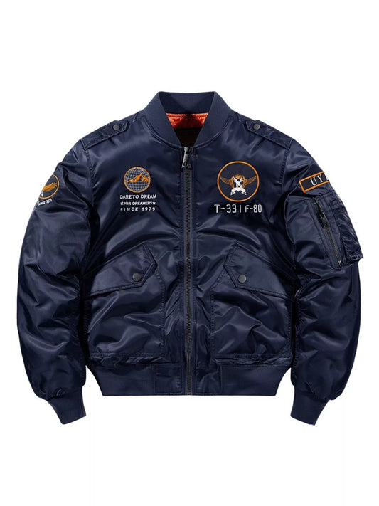 Men's Plus Size Zip Up Long Sleeve Jacket