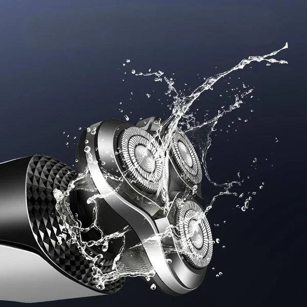 Electric Shaver Mens Razor Rotary Waterproof Pop-Up Trimmer Wet Dry Cordless