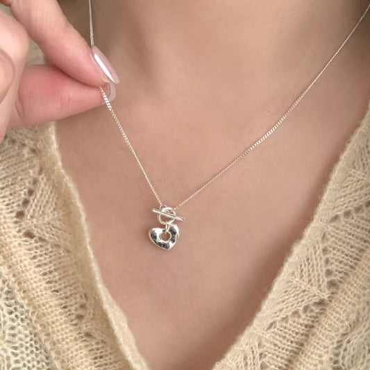 925 Sterling Silver Heart Necklace