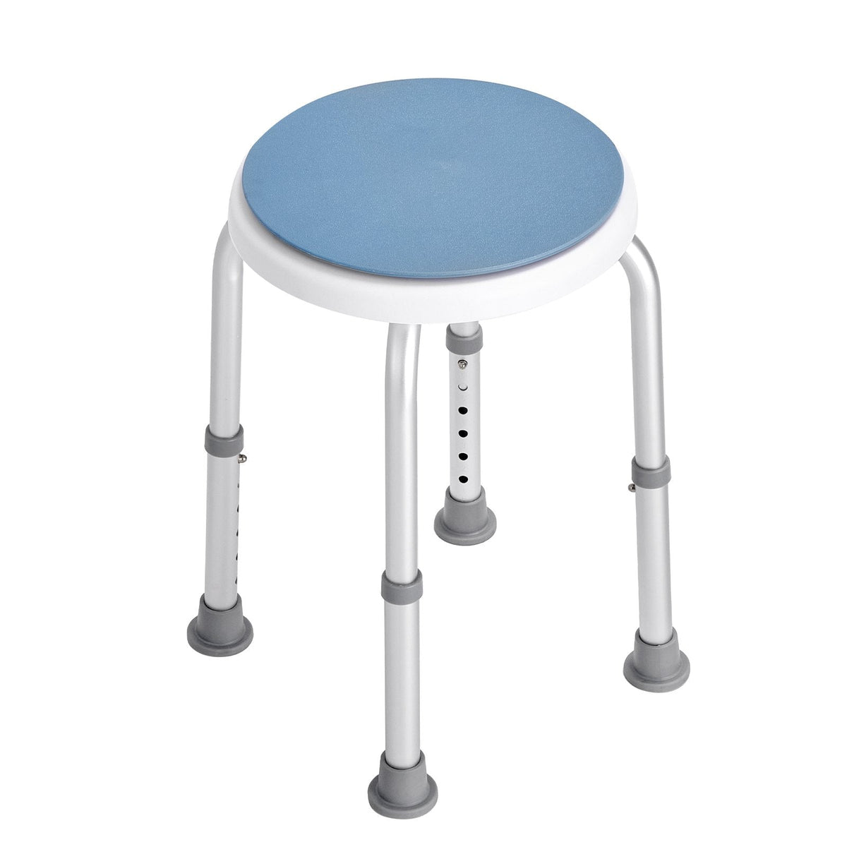 VEVOR Shower Chair For Inside Shower, 360 Degree Swivel Shower Seat, Adjustable Height Shower Stool, Non-Slip Bench Bathtub Seat Stool For Elderly Disabled Adults Handicap, 300 Lbs Capacity