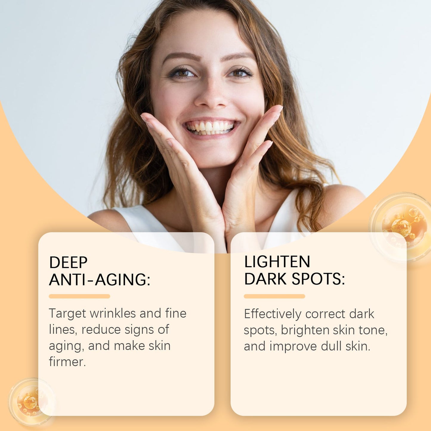 Hoygi Vitamin C Serum Hydrates Soft And Delicate Skin Moisturizing, Moisturizing And Brightening Face Serum