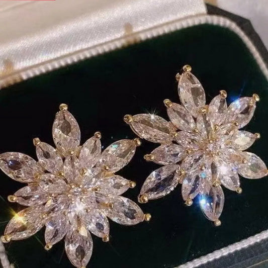 Christmas Snowflake Stud Earrings