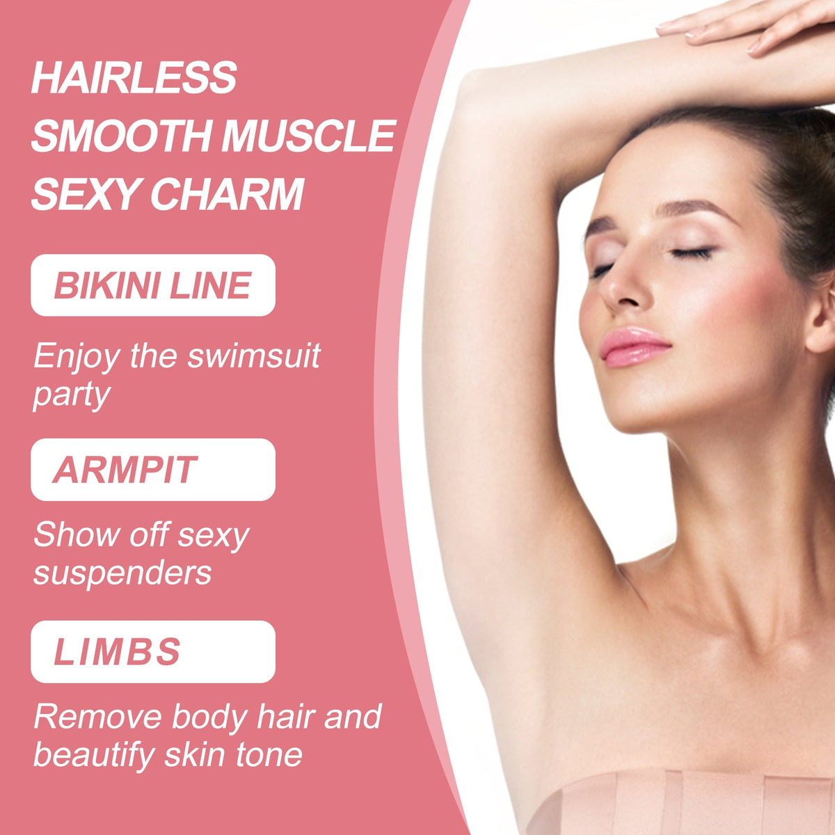 EELHOE Hair Removal Cream, Gentle Depilatory Facial Lip Body Smooth And Delicate Moisturizing Refreshing Depilatory Cream
