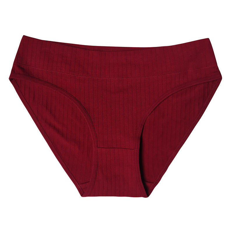 Cotton Mid Waist Women's Underwear Plus Size Women's Briefs