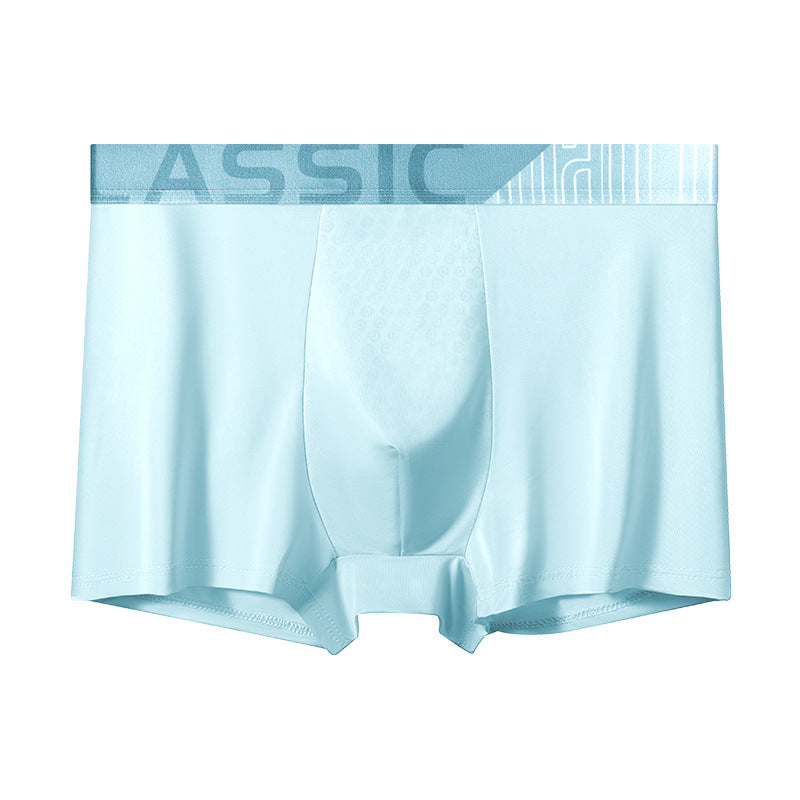 Men's Ice Silk Boxer Briefs Breathable, Moisture-Managing, Ultra-Soft Comfort Underwear For Summer