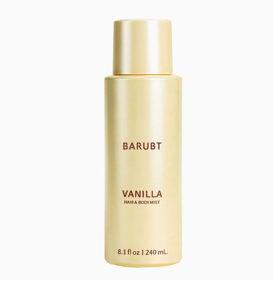 Vanilla Coconut Hair & Body Mist, Long-Lasting Fragrance Spray, Refreshing Non-Sticky Formula, 240ml