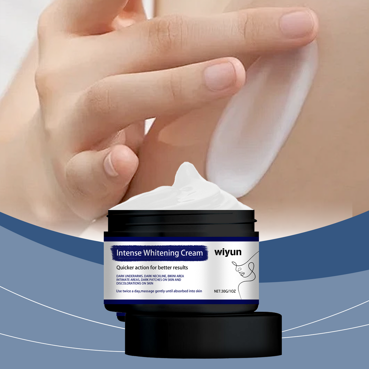 Wiyun Body Brightening Cream Improves Brightening Complexion, Deeply Nourishes, Hydrates And Gently Pamper Skin For A Tender Body