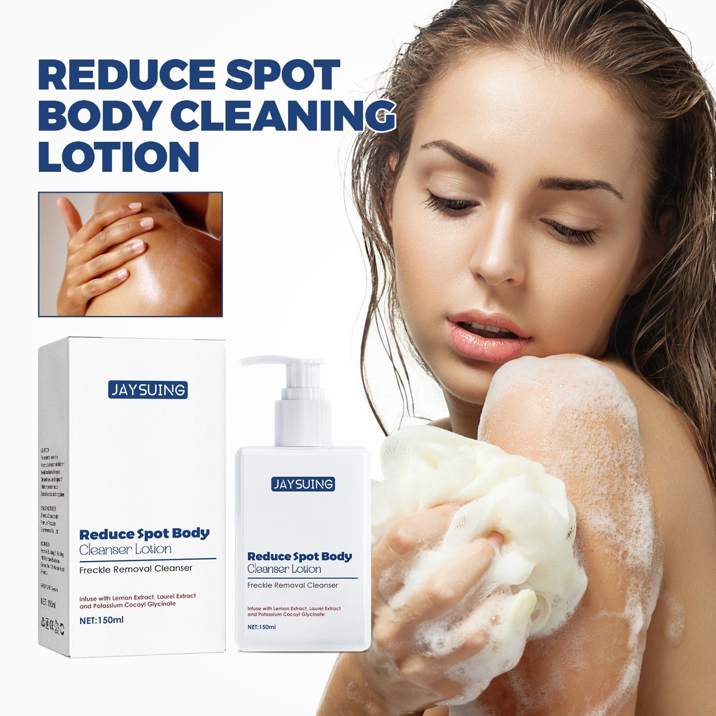 Jaysuing Spot Body Cleanser, Face Body Cleansing Skin Fade Spot Whitening Beauty Skin Cream