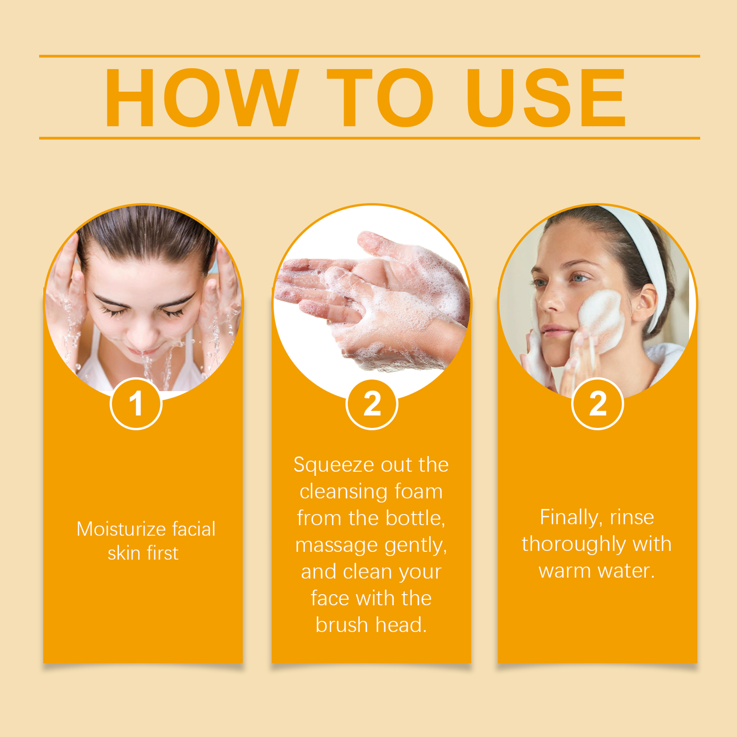 West Month Turmeric Cleanser Gently Cleanses Facial Skin, Moisturizes And Beauty Skin Refreshing, Clean And Not Tight