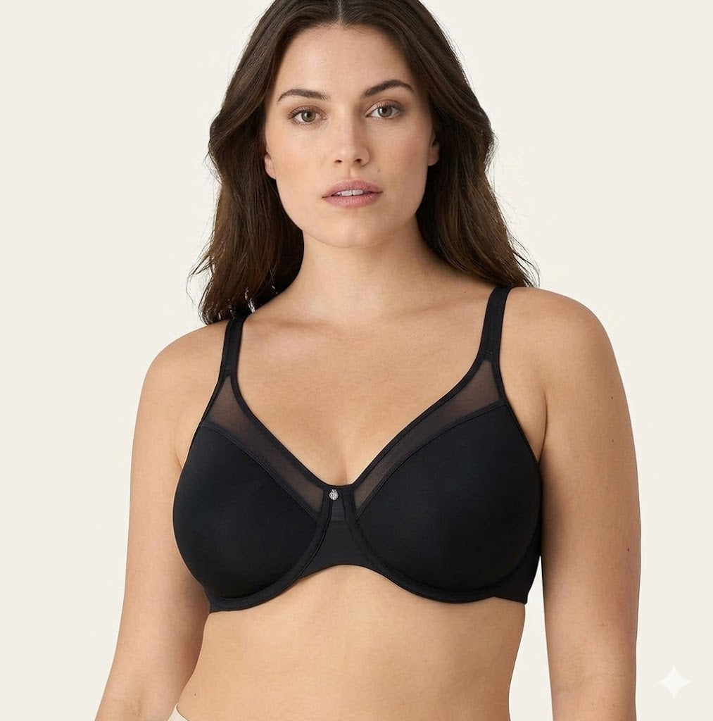 Women's Seamless Underwire Bra, One Smooth U Smoothing Underwire Bras For Women, Convertible Straps, Ultra Light