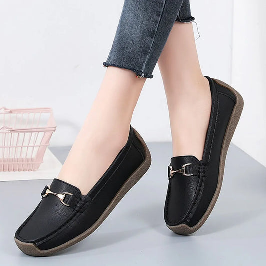 Solid Color Flat Slip-Ons