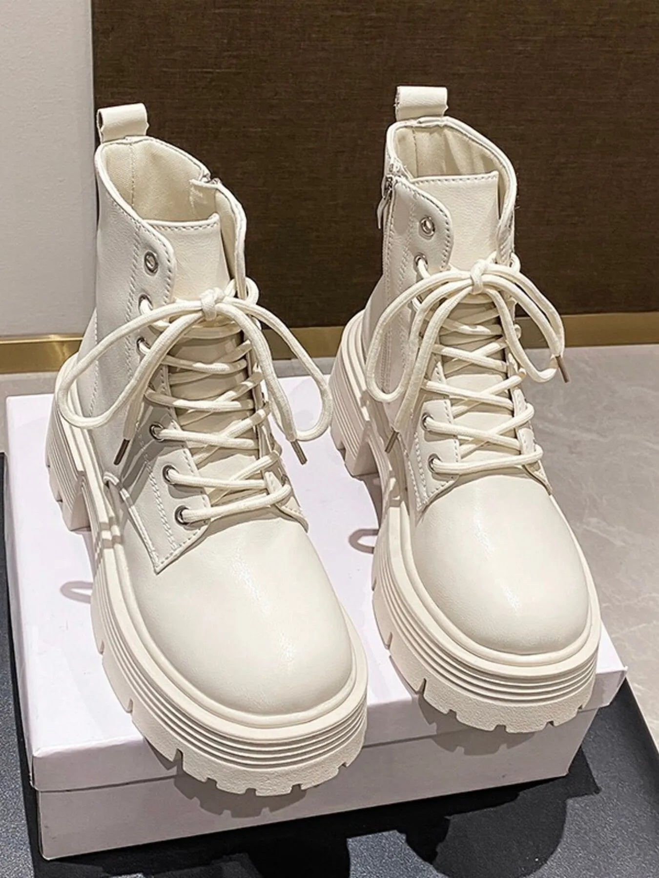 Platform Lace Up Boots