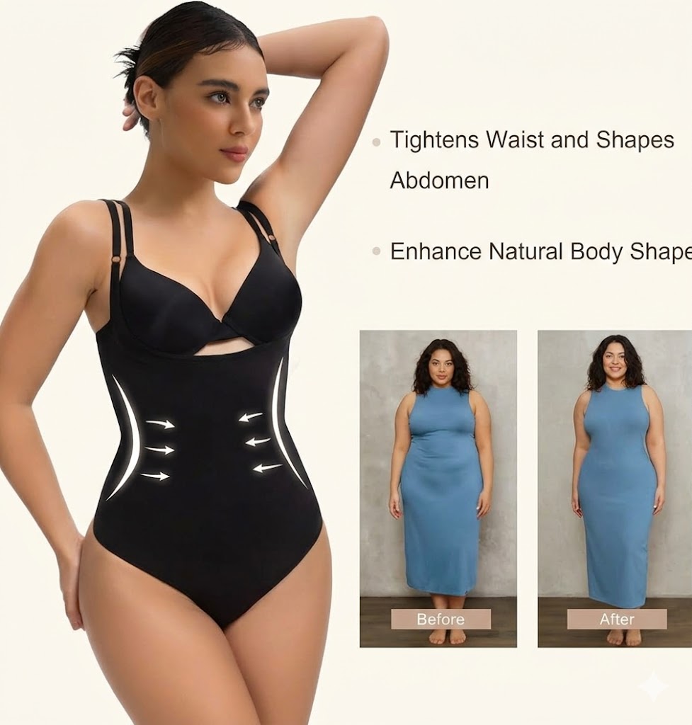 Open Bust Shapewear Tummy Control Bodysuits For Women Seamless Compression High Waisted Body Shaper