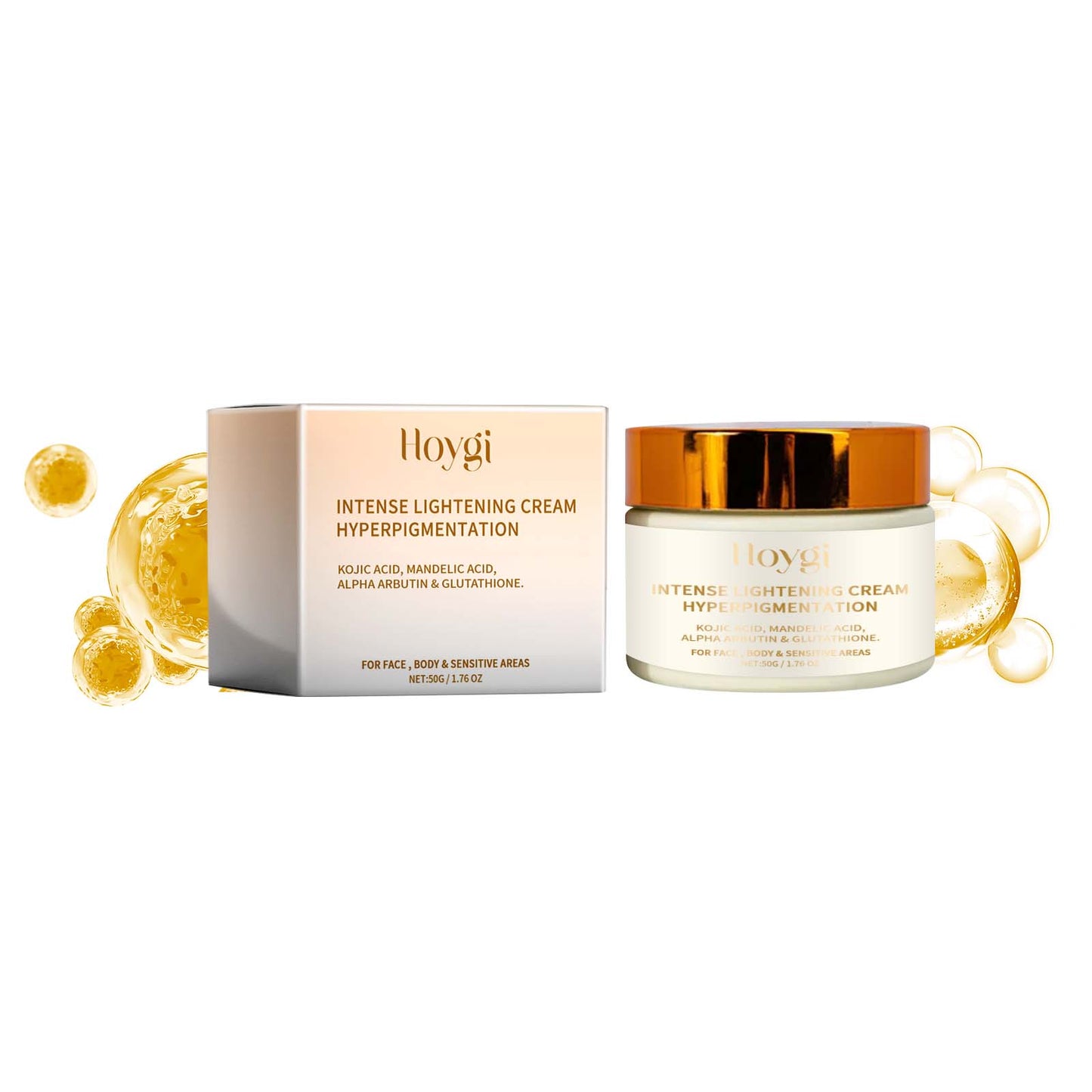 Hoygi Intense Lightening Cream, Ultra Hydrating Firming Radiance Skin Moisturizing Cream