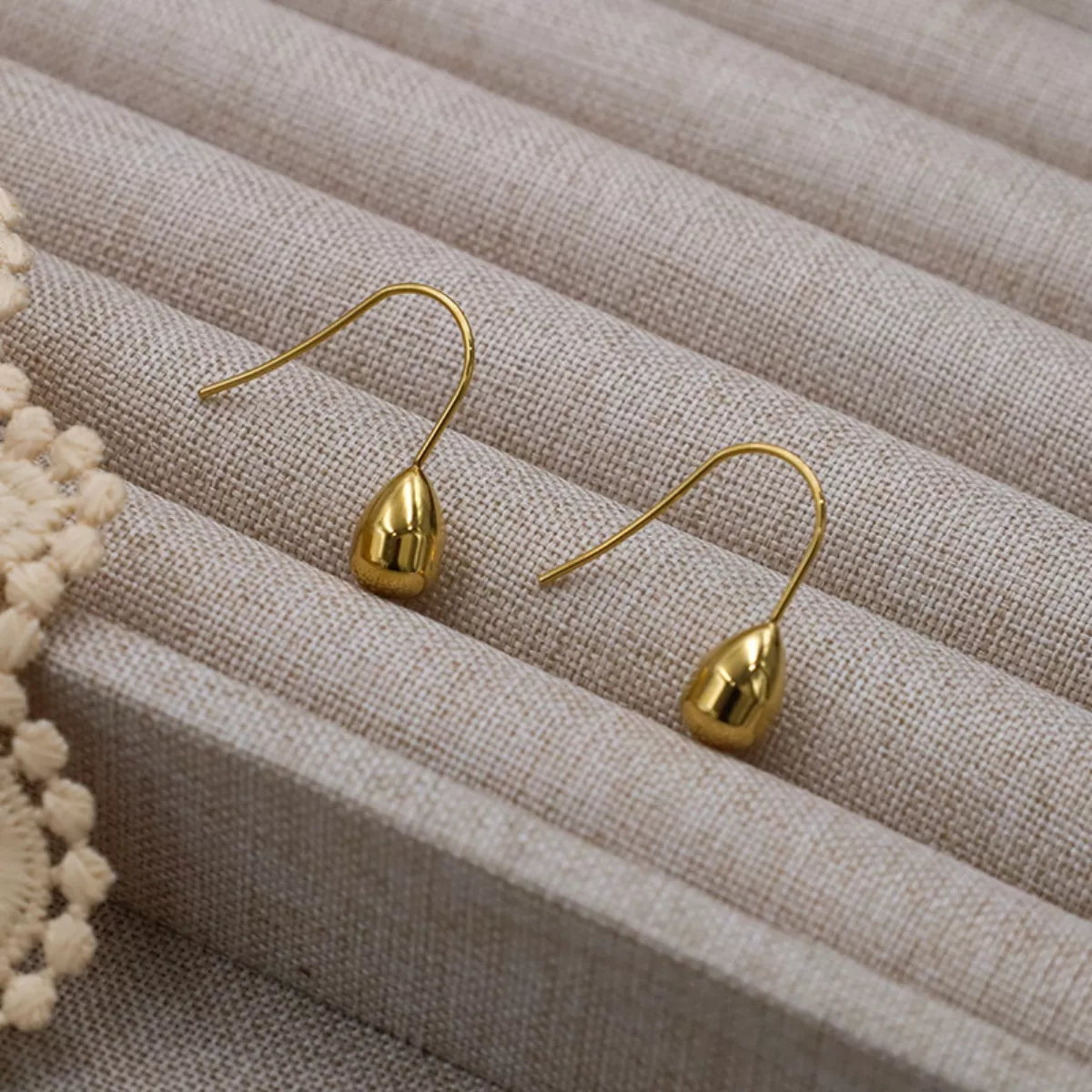 18K Gold-Plated Teardrop Earrings
