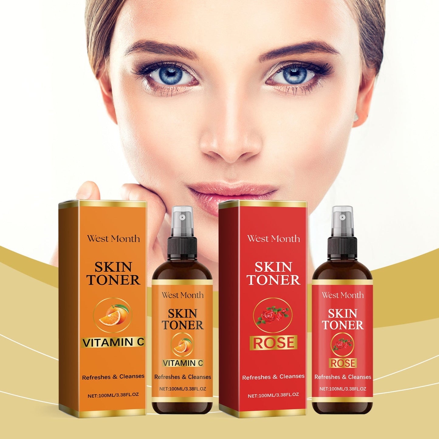 West&Month Toner Spray Hydrates And Moisturizes And Brightens Skin