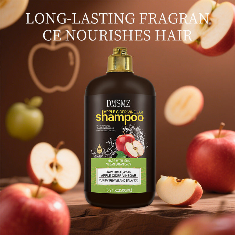 Cross-Border Foreign Trade Apple Cider Vinegar Shampoo Improves Hair Frizz And Dryness, Provides Deep Hair Care, And Makes Hair Soft And Smooth. In Stock
