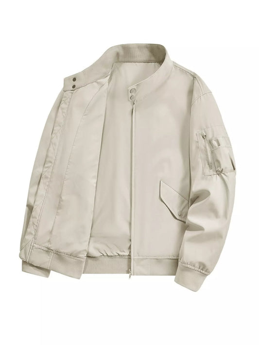 Men's Plus Size Casual Lightweight Zip Up Jacket