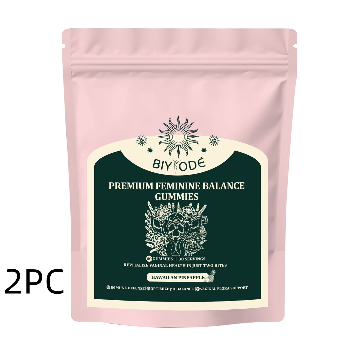Factory Ready Stock Wholesale OEM ODM Custom Vaginal Vitamin Healthy Vaginal Flora Feminine Balance Gummies For Digestive And Immune Enhancement
