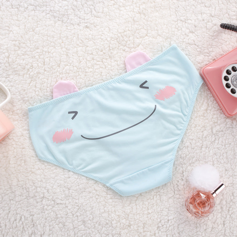 Women's Cotton Shorts Japanese Cute Mid-waist Briefs