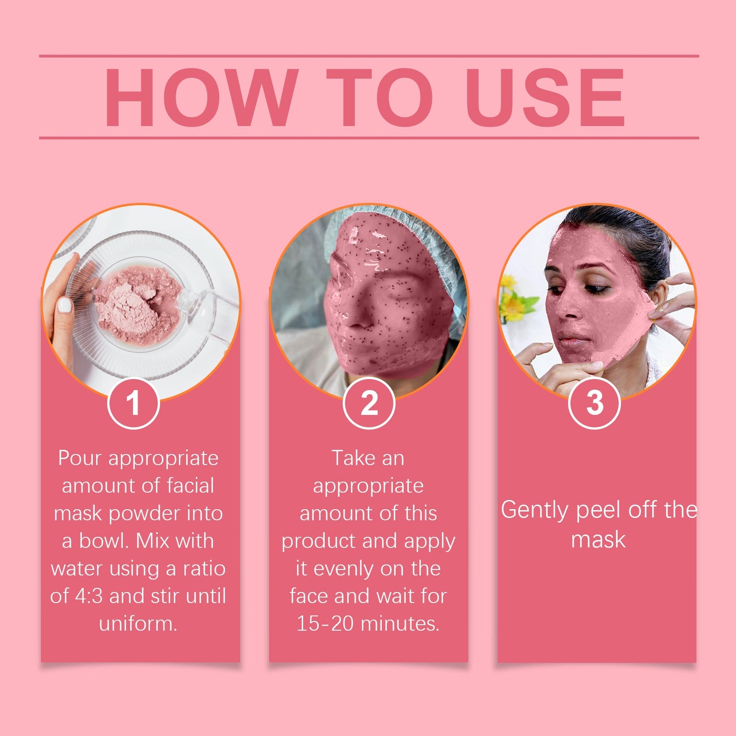 Hoygi Rose Hydrating Mask Powder Hydrating Treatment Smudge Mask Rose Essence Hydrating Mask Powder