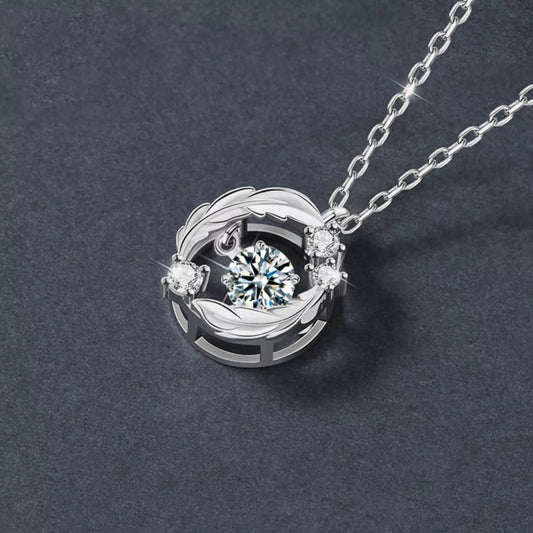 925 Sterling Silver Moissanite Pendant Necklace