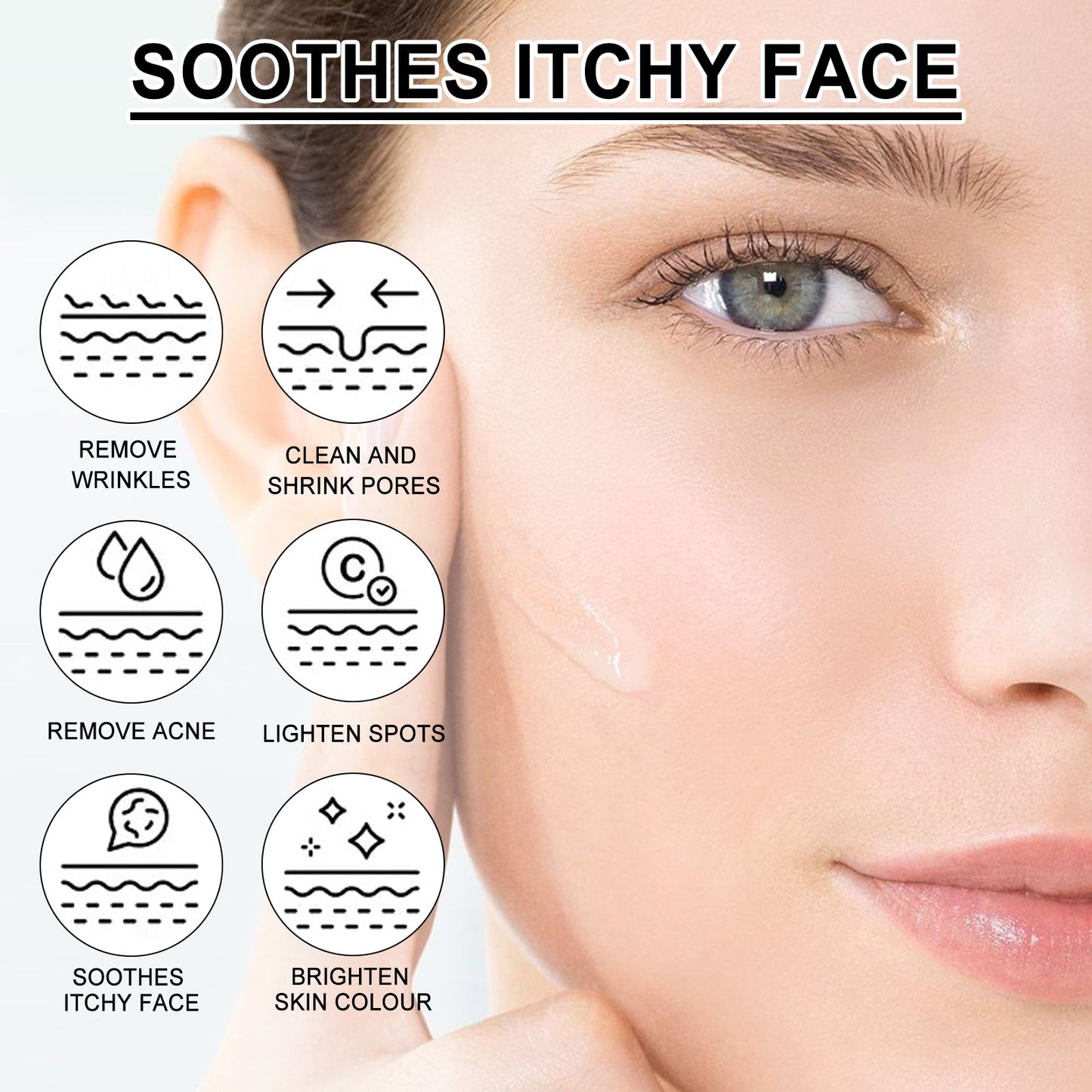 West&Month Facial Treatment Essence Gently Lightens Fine Lines, Firming Skin, Hydrating And Moisturizing Care Essence