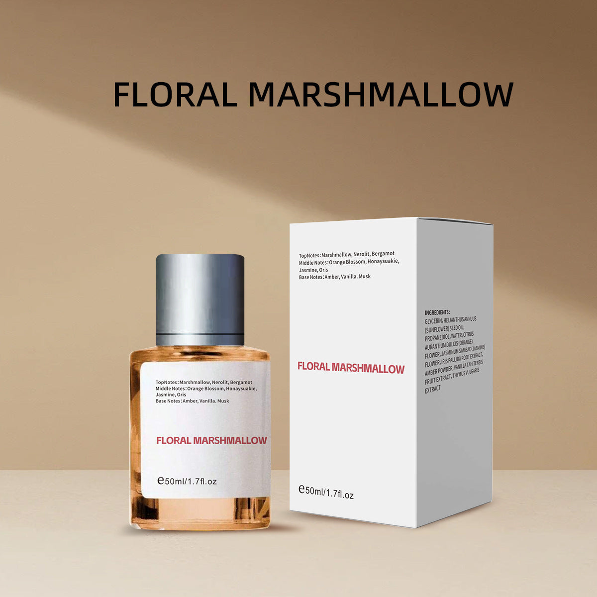 Amber Vanilla Alcohol-Free Perfume Spray 50ml