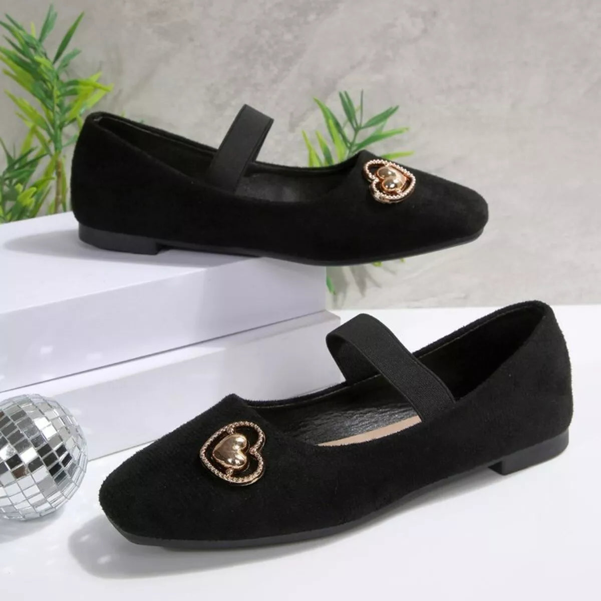 Square Toe Slip-Ons