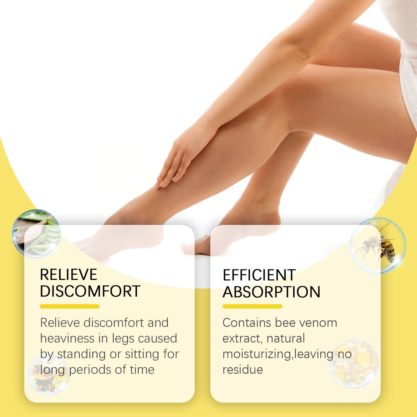 Ximonth Leg Treatment Cream Daily Gentle Relief Leg Discomfort Leg Massage Treatment Cream