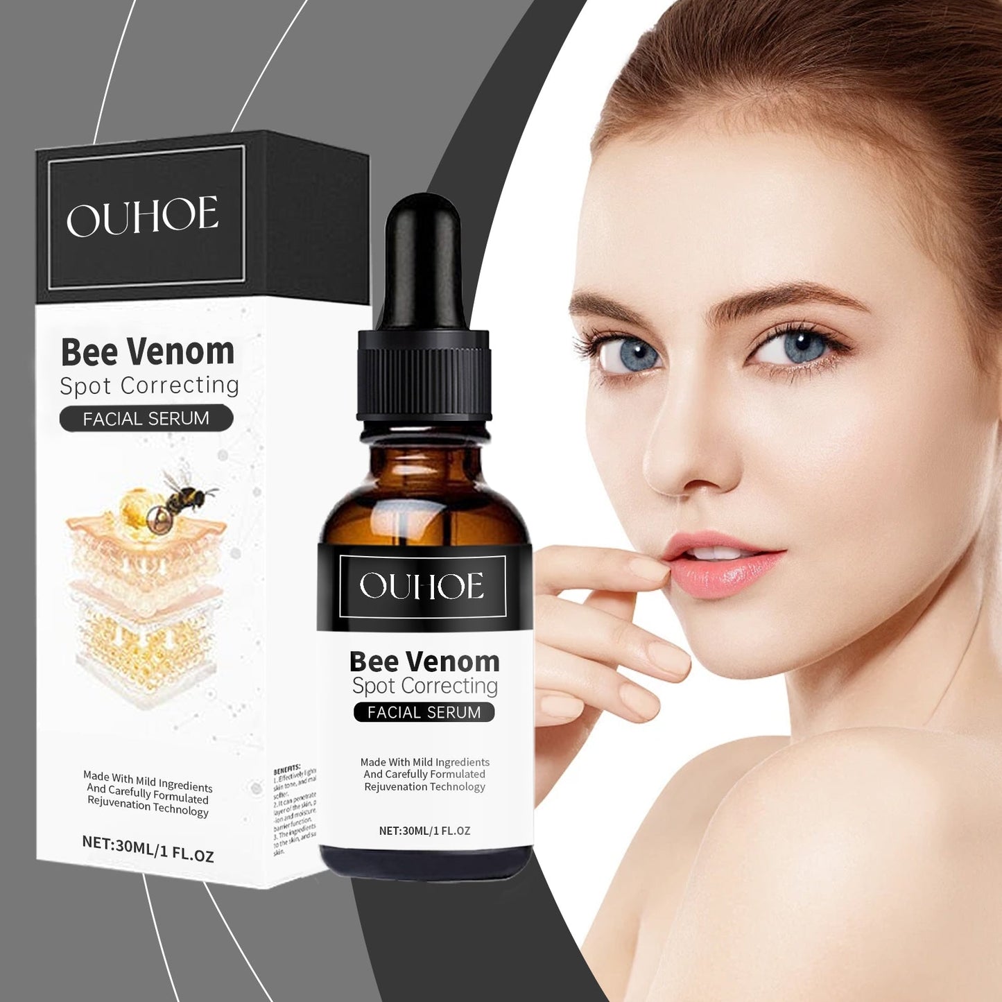 Ouhoe Bee Venom Dark Spot Repair Serum Lightening Dark Spots, Brightening And Enhancing Skin Radiance