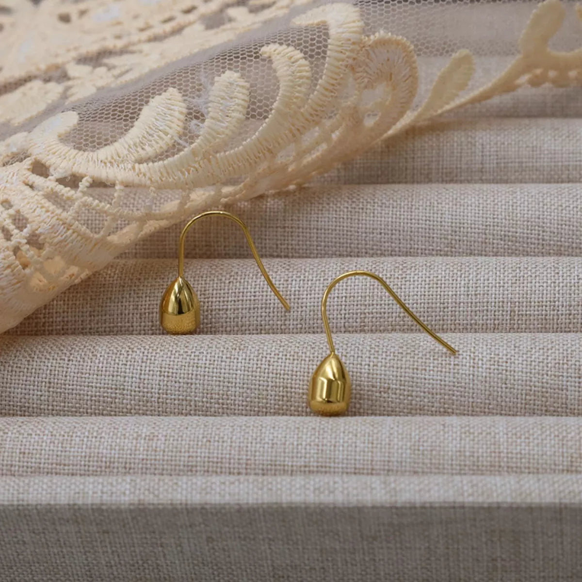 18K Gold-Plated Teardrop Earrings