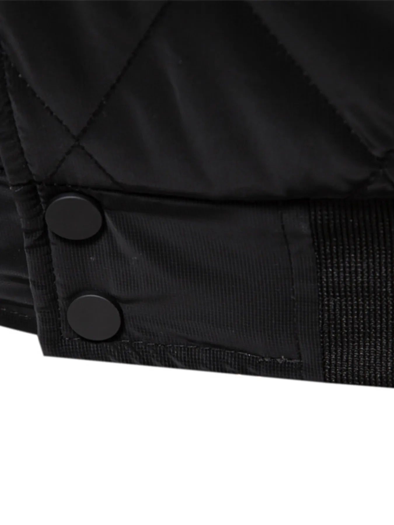 Men's Quilted Snap Down Long Sleeve Jacket