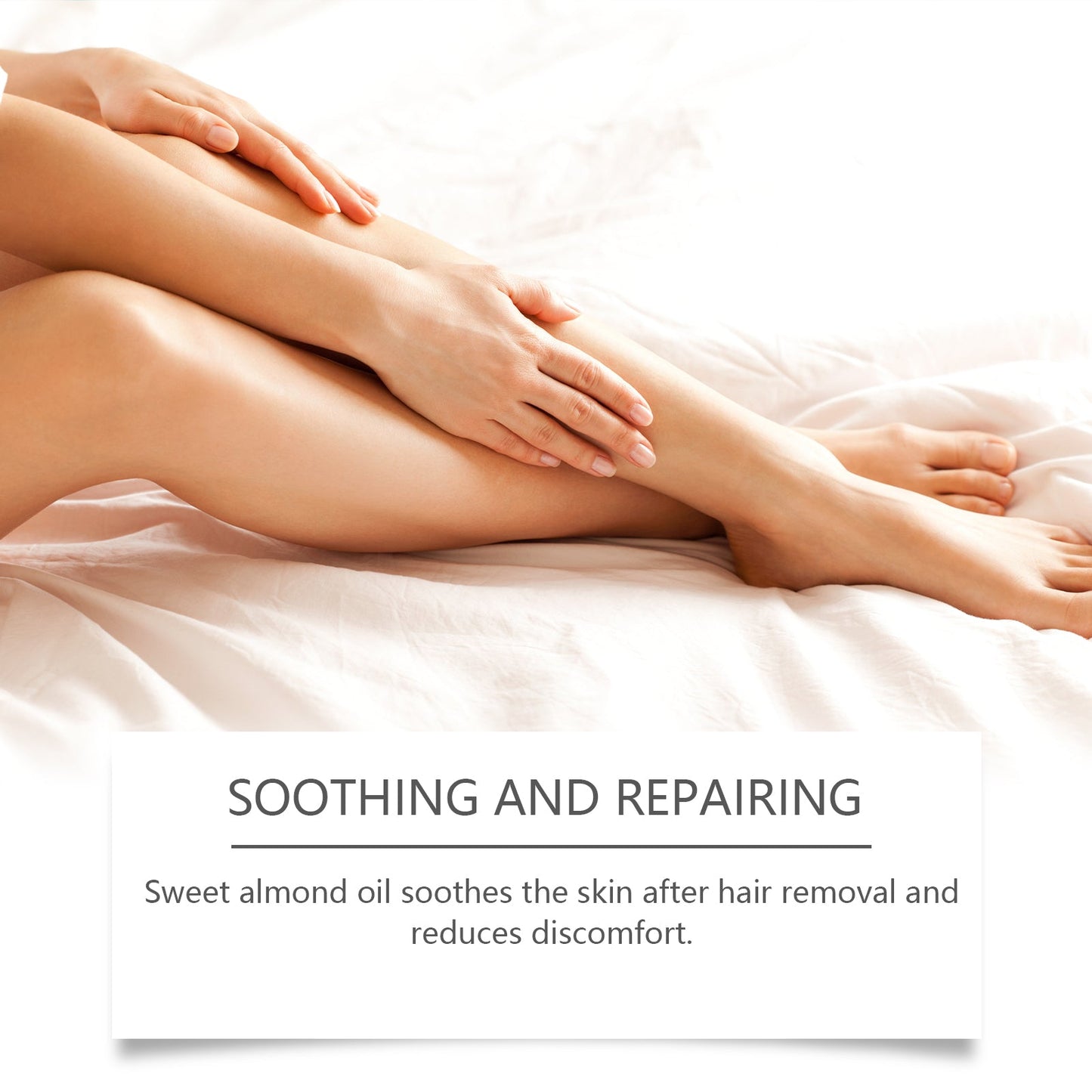 OUHOE Perfumed Hair Removal Essential Oil, Plant Essential Oil Gentle Care Smooth Body Skin Hair Removal Oil