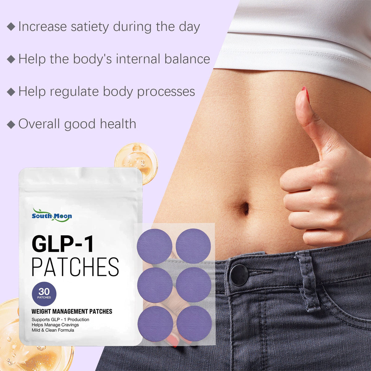 SOUTH MOON Body Care Patches - Portable Daily Use, Lightweight, Revitalizing, And Comfortable Care Patches