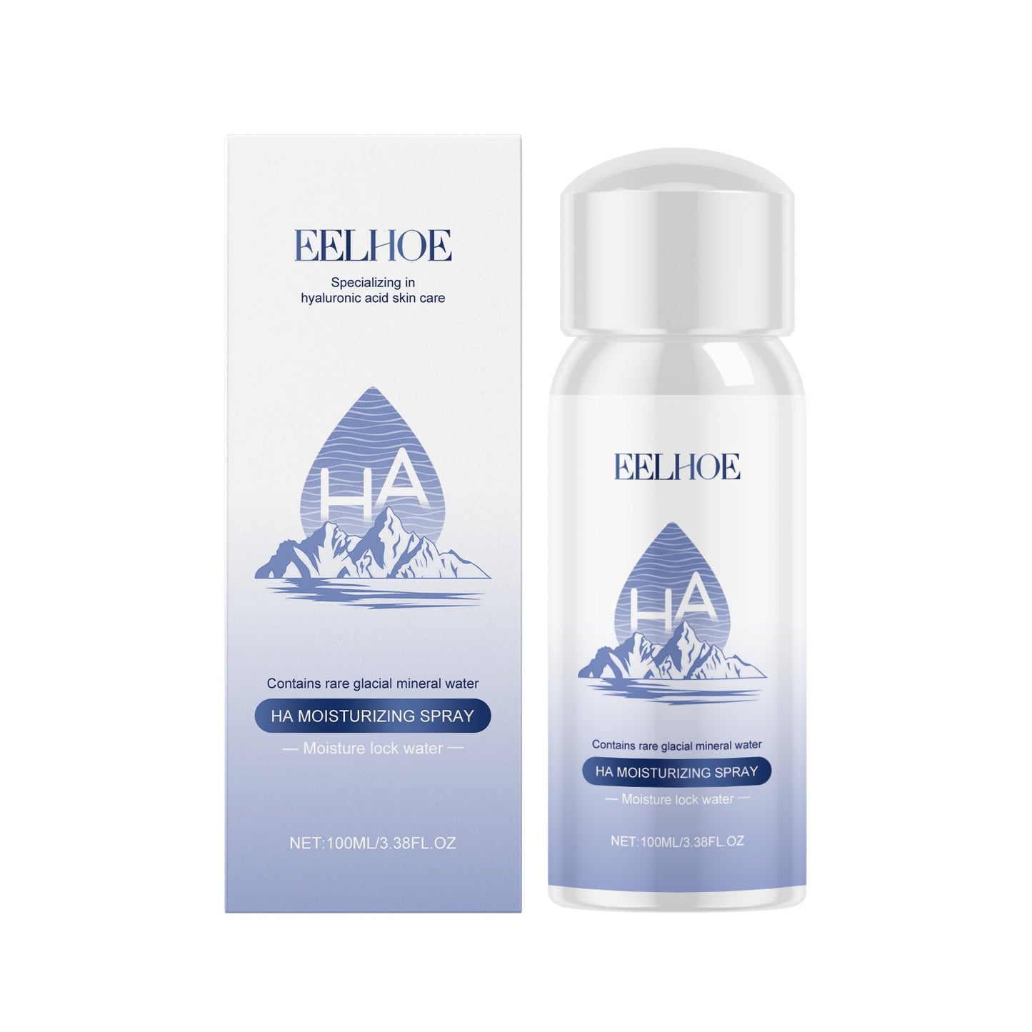 EELHOE Hyaluronic Acid Moisturizing Spray, Toner Deep Moisturizing Moisturizing Spray Skin Care Toner
