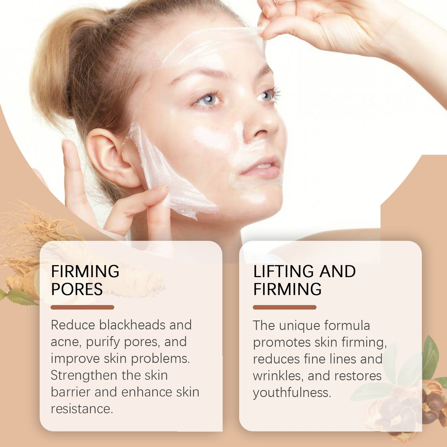 Ouhoe Collagen Peel Mask Moisturizes And Brightens Skin Tone And Reduces Fine Lines Peel Mask