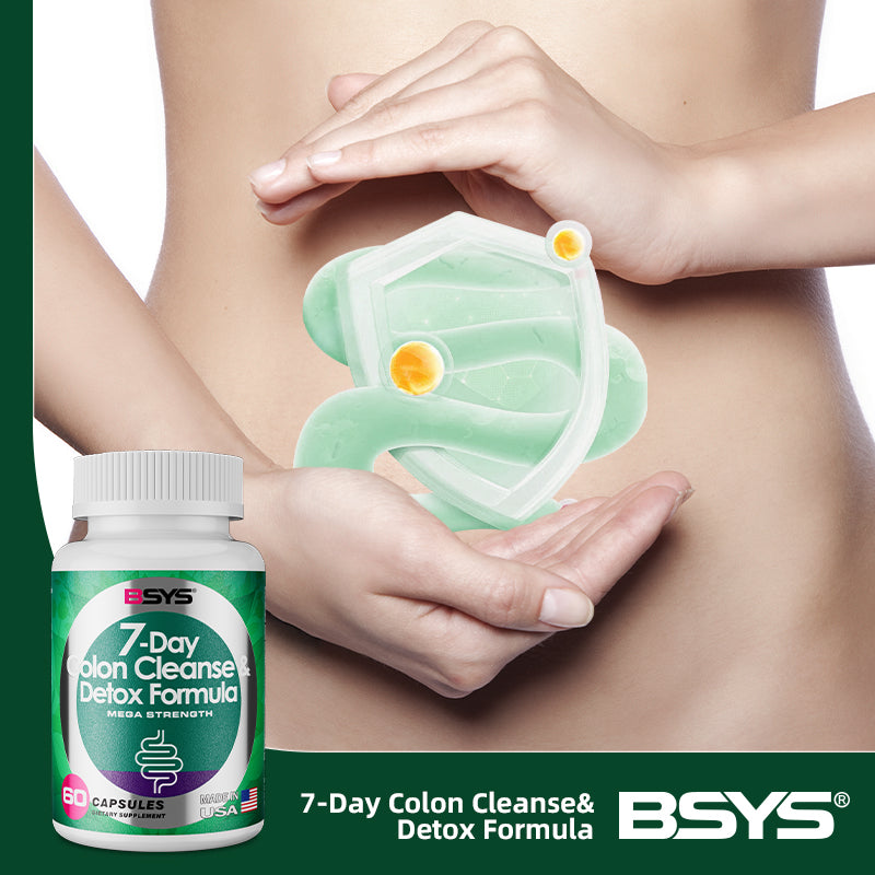 7 Day Colon Cleanse Detox Formula Herbal Digestive Support Cleanse Supplement for Bloating & Regularity | 60 Capsules