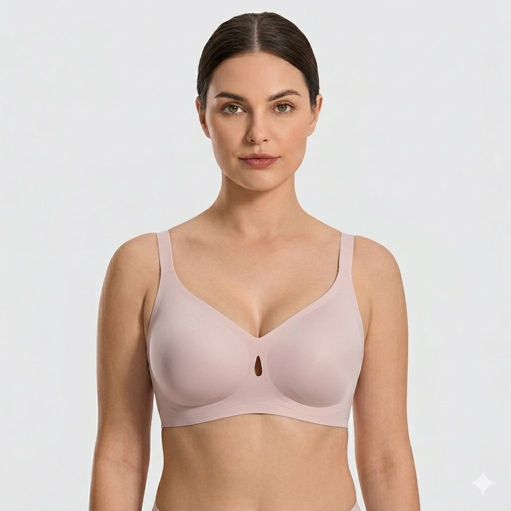 Teardrop Cutout Support Bra