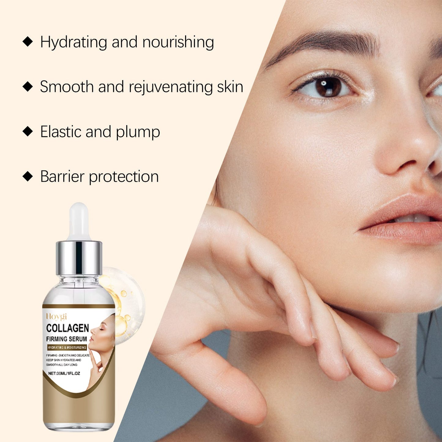 Hoygi Collagen Firming Essence, A Long-Lasting Moisturizing, Smooth, Elastic And Delicate Skin Care Essence