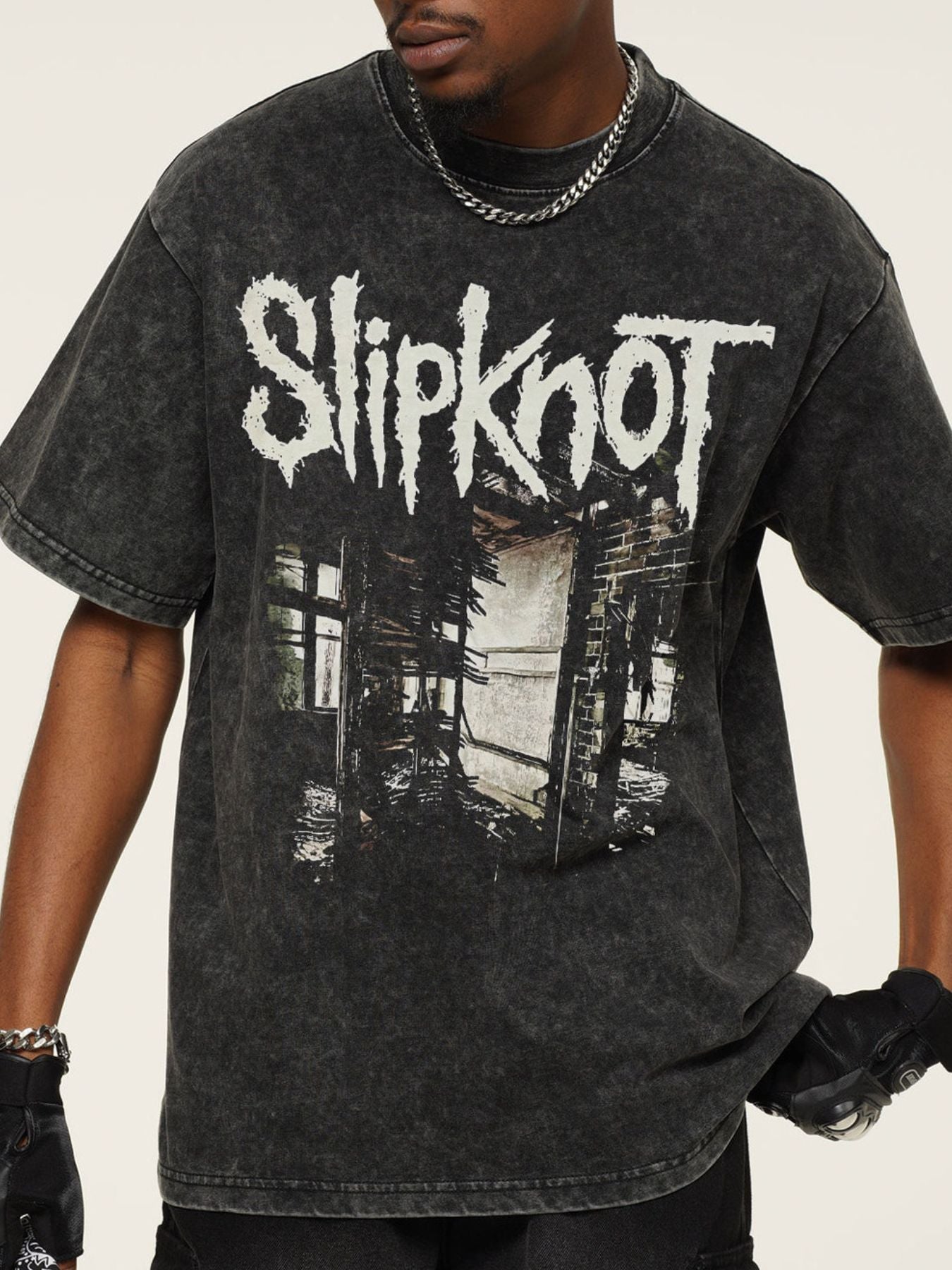 Men's Graphic Round Neck Short Sleeve T-Shirt