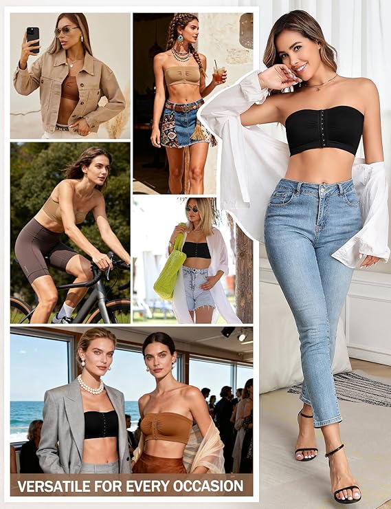 Women's Strapless Front Closure Bra