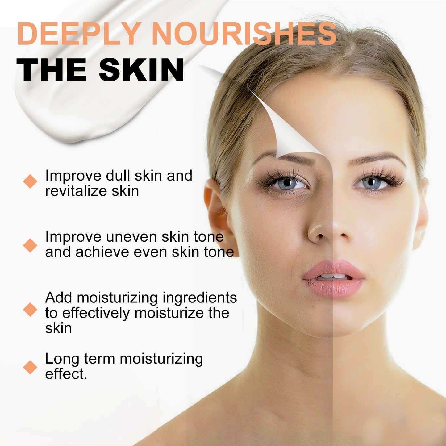 West&Month Brightening Cream Skin Moisturizing, Whitening And BrighTening Skin Tone Repairing Brightening Cream Body Lotion