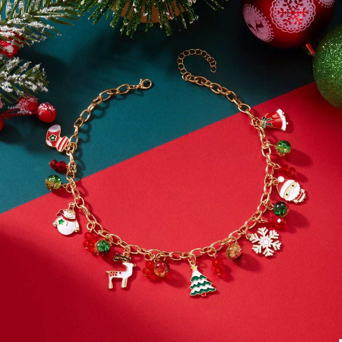 Christmas Themed Charm Necklace