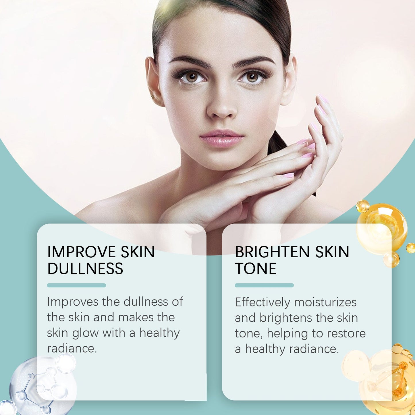 OUHOE Nicotinamide Brightening Serum, Gently Nourishing, Hydrating And Brightening Facial Skin Moisturizing And Skincare Essence