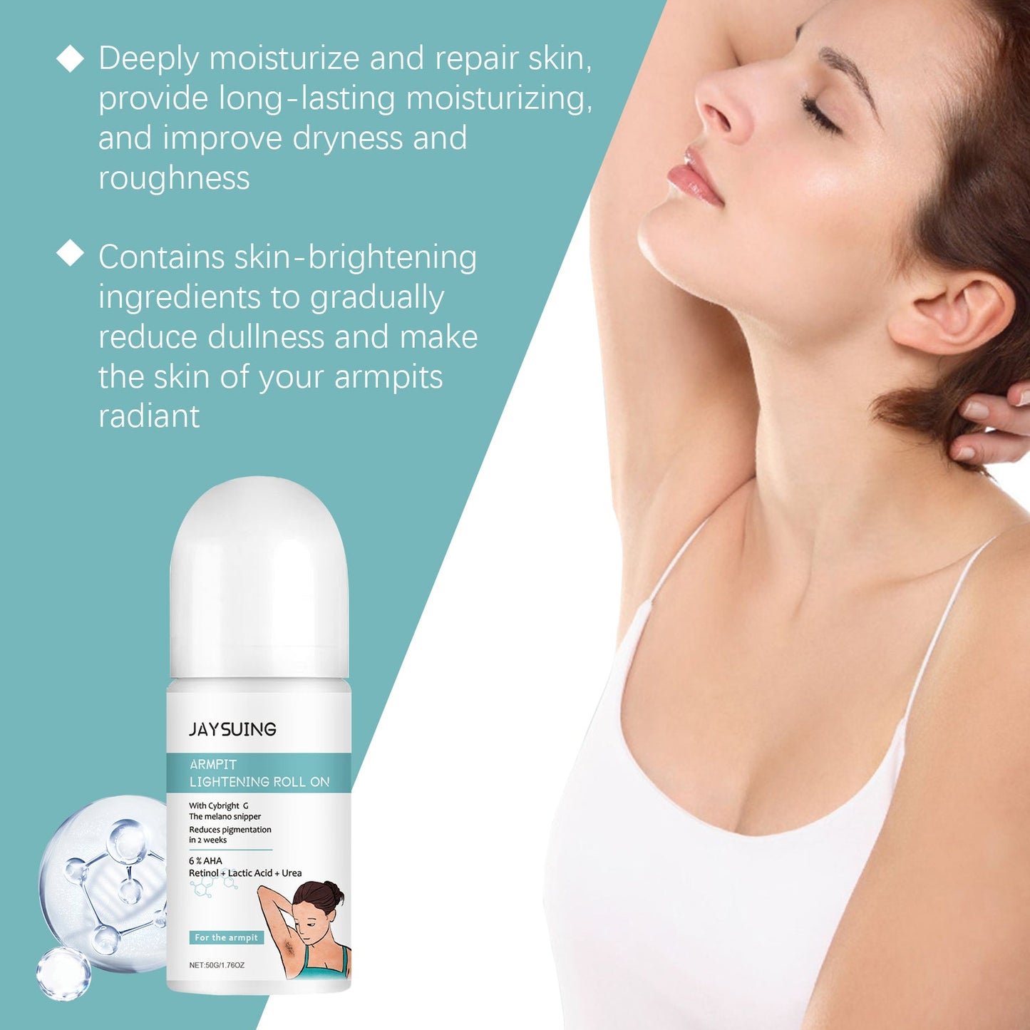 Jaysuing Armpit Beauty Ball Portable Armpit Ball Clean And Shiny Skin Bright And Light And Moist