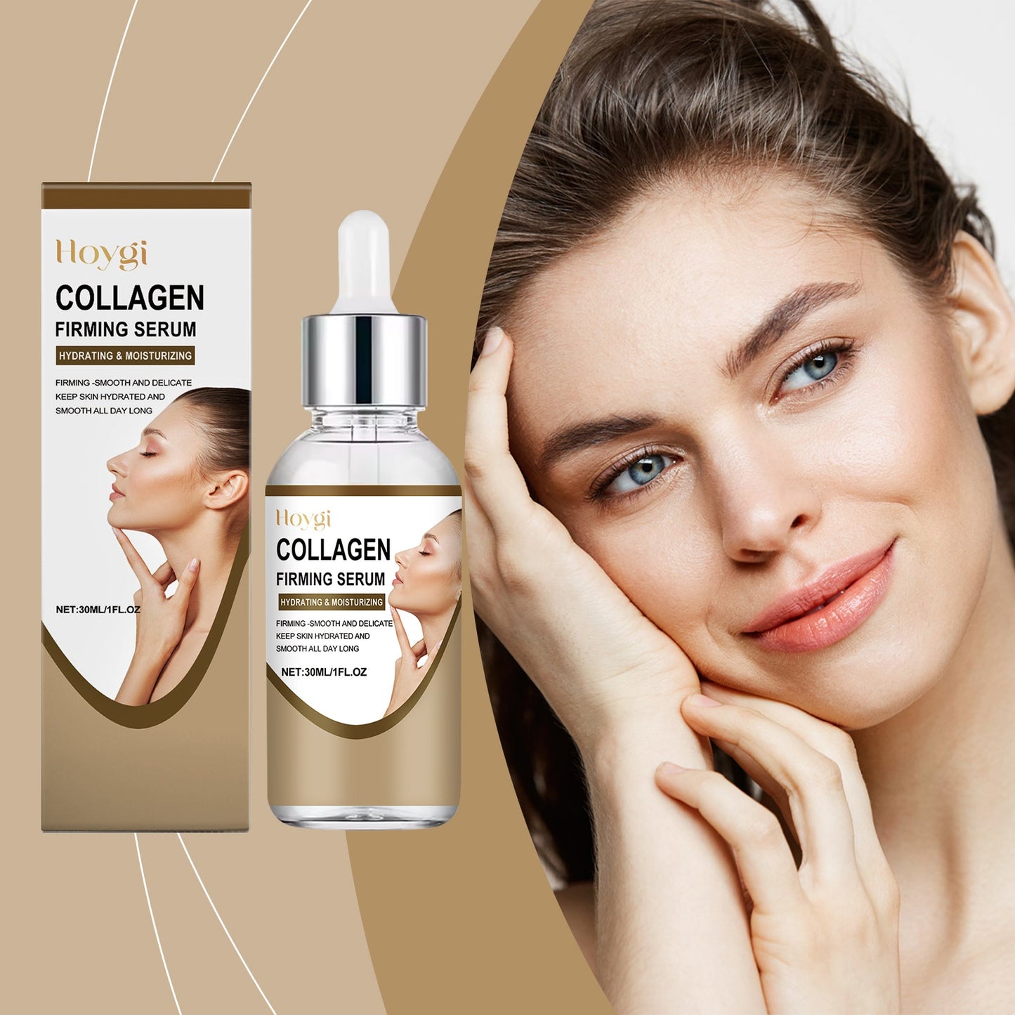 Hoygi Collagen Firming Essence, A Long-Lasting Moisturizing, Smooth, Elastic And Delicate Skin Care Essence